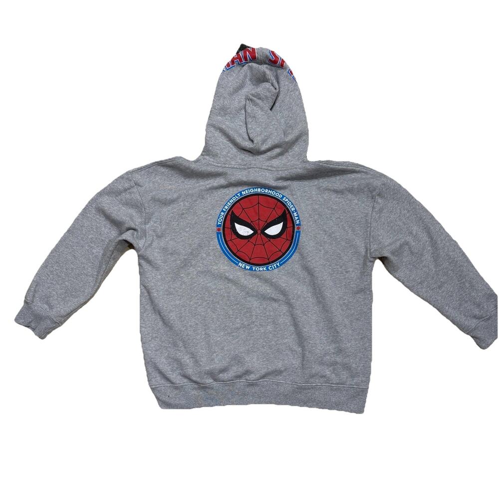 Marvel Spider-Man Hooded Sweatshirt Macy's Exclusive Unisex Heather Gray XXL